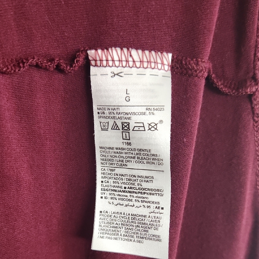 Old Navy Deep Red Luxe Scoop Neck Rank Top Size: L - Picture 6 of 6